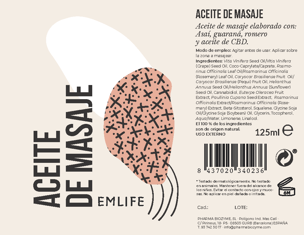 Aceite de Masaje